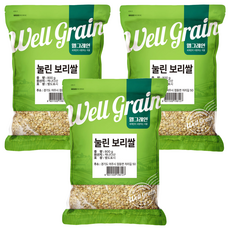 두보식품 웰그레인 부드럽게 눌린 보리쌀, 800g, 3개