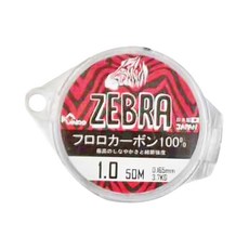 JiNDO ZEBRA 碳纖線 釣魚線 0.8號 50M 3.0KG 日本製 抗紫外線處理, 透明色, 1個