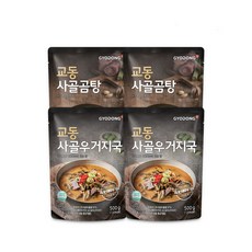 GYODONG 校洞食品 即食料理包 辣牛骨湯 500g 2入+牛骨湯 500g 2入, 2kg, 1組