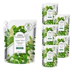 1802 LE CHATELARD 室內晾乾 高濃縮衣物柔軟精 蘋果薄荷 補充包, 1.6L, 6個