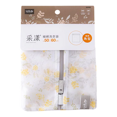 采漾 角型細網洗衣袋 50x60cm, 1個, 白色 + 黃色