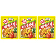 OTTOGI 不倒翁 蘋果鳳梨口味佛蒙特咖哩調理包, 100g, 3包