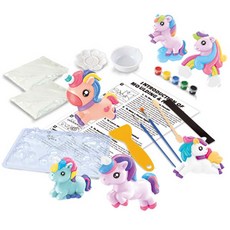 JOYKIDS DIY 石膏模型彩繪 冰箱磁鐵製作套組, 1套, 獨角獸彩虹