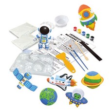 JOYKIDS DIY 石膏模型彩繪 冰箱磁鐵製作套組, 1套, 宇宙