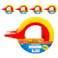 Alpha mall OPP封箱膠帶+切膠機組, 透明(膠帶), 5套