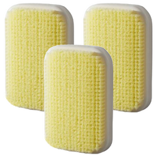 臻林嚴選 超大面積貼牆沐浴第二代搓背刷, 尺寸30*20cm, PP塑料材質+尼龍, Yellow, 1個, 3個