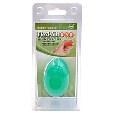 R&R 手部握力球(中)綠色/橢圓型, 舒緩手部疲勞，預防鍵盤手，提升握力, 1入