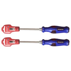 WORKPRO 透明十字螺絲起子 2 x 100 mm WP221204, 2個
