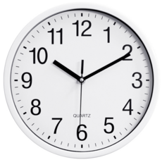 AHOYE 簡約掛鐘/時鐘 25cm, 白色