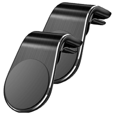 車用出風口手機支架, 2個, 黑色