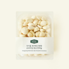 꼭지를 제거해 간편한 프리미엄 창녕 깐마늘, 1개, 300g