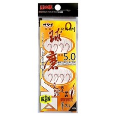 SAME莎美 球磨系付双鈎(o圈付)#5，鋒利耐用，快速更換，多尺寸可選, #5.0, 4支, 1包