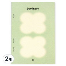 DASH&DOT 2026年 Luminary 日期型月間日誌, 02 soft clover, 2個