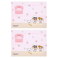 Flyingwhales 蠟筆小新 週計畫便條本 萬年型 2入, 小新家的麵包店