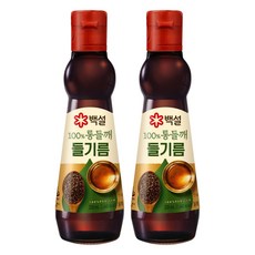 백설 100% 통들깨 들기름, 320ml, 2개