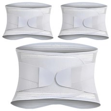 TRUSTO 雙重加壓彈力舒適透氣護腰束腰帶 M 灰色, 3個