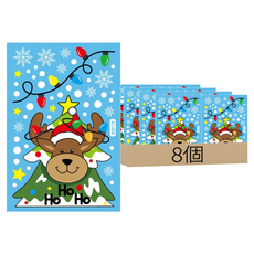 聖誕櫥窗裝飾靜電貼, Multicolor