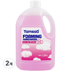 Tamsaa 泡沫洗手液 寶寶爽身粉香, 1.95L, 2瓶