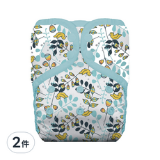 THIRSTIES 成長型口袋式布尿布 一般款, 4-18kg, Birdie, 2件