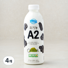 덴마크 유기농 인증 A2 우유, 750ml, 4개