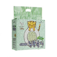 네꼬모리 응고형 두부국시 극세입자 고양이 모래, 2.8kg, 1개, 녹차