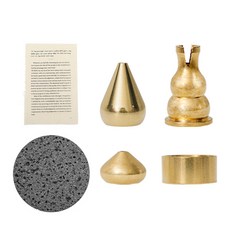 大韓室內配件香棒架香架4種+石製托盤架圓形+復古紙小套組, 混色（香架），黑色（托盤），混色（紙）