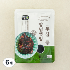 담가 양념깻잎무침, 6개, 120g