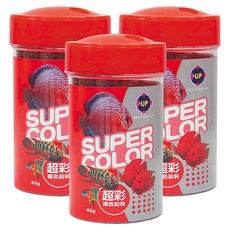 UP AQUA 雅柏 超彩專用飼料 E-296, 45g, 3罐