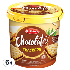 코코라 초코 샌드위치 크래커, 400g, 6개