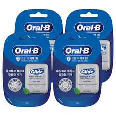 오랄비 글라이드 딥 클린 치실, 40m, 1개입, 4개