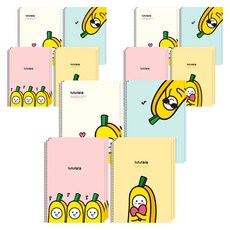 POPO FANCY 香蕉練習本 筆記本, 隨機出貨, 30個