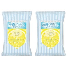HONYARADOH COOL涼感濕巾 檸檬 20 x 20cm, 1入, 2包