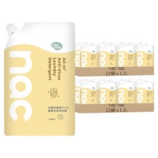 nac nac 全酵抗病毒PLUS 嬰童全家洗衣精, 24袋, 1.1L