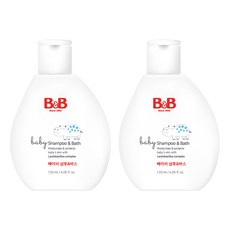 B&B 洗髮沐浴露, 120ml, 2個