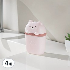 THE ZAKKA 便攜式小熊肥皂盒, 4個, 粉紅色