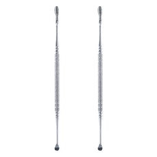 Lumina 露蜜 彈簧式按摩雙頭耳扒 360度清潔 金屬材質堅固耐用, 1入, 2支