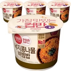 햇반 컵반 낙지콩나물비빔밥, 216g, 4개