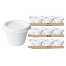 點秋香 蔗麼植白 附蓋湯杯 500ml 免洗餐具 3組 6個