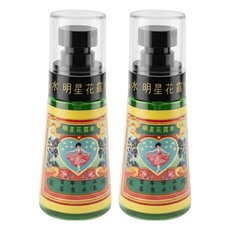 明星花露水 隨身小噴瓶, 小號噴式, 60ml, 2瓶
