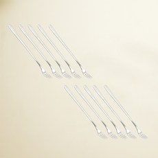 해모 윌리브 국산 304스텐 셀라 커트러리, 10개, 티포크 롱