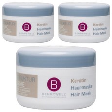 BERRYWELL 케라틴 헤어 마스크, 200ml, 3개