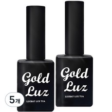 GOLDLUZ 底膠+免清潔封層膠基礎凝膠指甲油 11ml 2種組, 透明, 5組