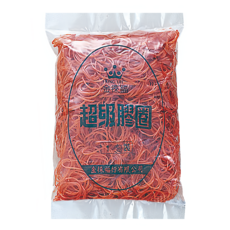 Life 徠福 橡皮圈 8兩, 橘色, 1包