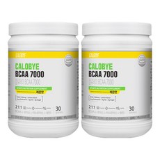 CALOBYE BCAA 7000 Booster必需胺基酸健身輔助劑 檸檬口味, 420g, 2個