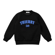 URAVI 童款英文數字印花刷毛長袖上衣