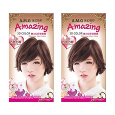 Roudye 柔蝶 AMG魅力幻彩染髮霜 A3 巧克力棕, 2盒