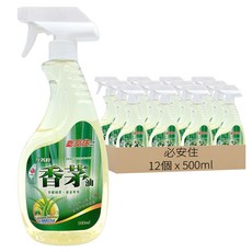 必安住 淳菁粹 香茅油, 12個, 500ml