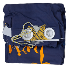 靜夜星空 打孔式門窗簾 優質印染不退色 100%聚酯纖維, 靜夜星空 深藍色, 200 x 150cm