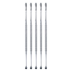 Lumina 露蜜 彈簧式按摩雙頭耳扒 360度清潔 金屬材質堅固耐用, 1入, 5支