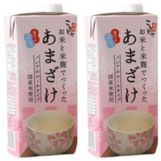 Kohsei Foods 鹽麴達人 甘酒，日本米麴釀造，無酒精，孕婦/嬰兒/老人皆可飲用, 1L, 2入